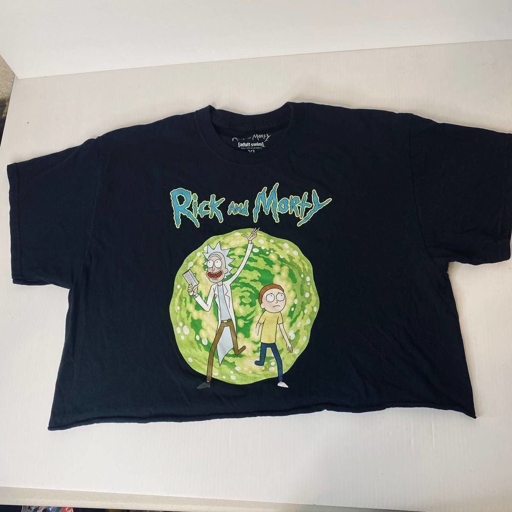 Rick and Morty Unisex Crop Tee XL